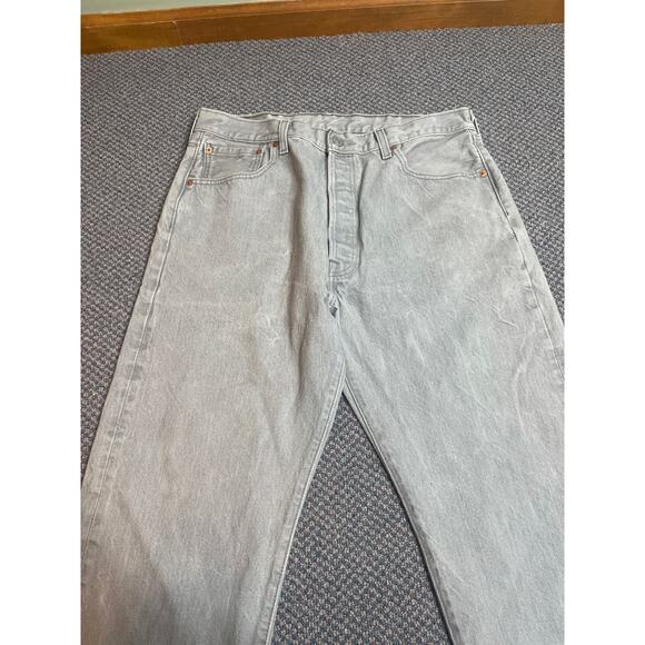 Levi’s 501 Grey Jeans 38x30 - Picture 4 of 4